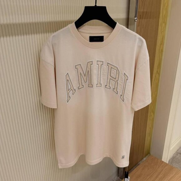 AMIRI MEN NEW SEASON CREAM COLOR T-SHIRT XL SIZE - Picture 1 of 3